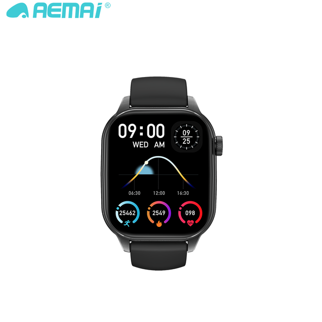 AEMAI Kids Smart Watch Android OS Educational Games Sleep Tracker Camera IP67 4-Day Battery 1.83 Inch Touch Screen Fitness