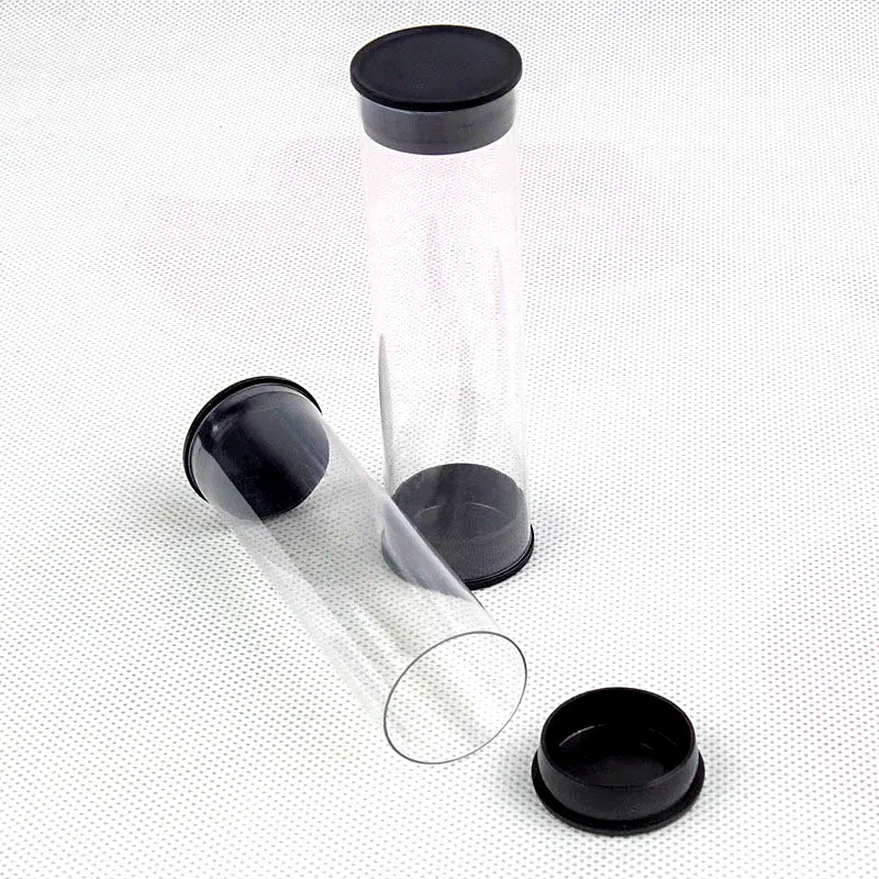 Tapa de gancho de tubería de embalaje transparente de 27mm tapa de cuerda de tubería de PC tapa de tubería de embalaje
