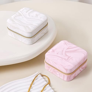 Multicolour Portable Cosmetic Jewellery Set Packaging <b>Boxes</b> Organizer Travel <b>Jewelry</b> Box - Product Image 6