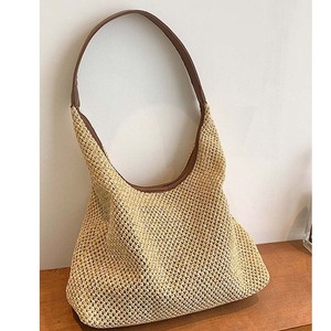 Nouveau style de sac fourre-tout en <span class=keywords><strong>osier</strong></span> rétro, <span class=keywords><strong>grand</strong></span> sac à bandoulière unique pour femmes, sac de plage de vacances d'été décontracté et spacieux - Product Image 3