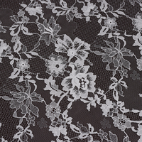 Tissu en dentelle française à motif floral pour vêtements féminins - Style élégant