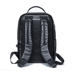 <span class=keywords><strong>Zaino</strong></span> da Viaggio per Laptop in Vera <span class=keywords><strong>Pelle</strong></span> Nera di Lusso, Fatto a Mano, con Logo Personalizzato, Grande Capacità, RFID, Cerniera, Morbido, per <span class=keywords><strong>Uomo</strong></span> d'Affari - Product Image 6