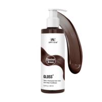 Shampooing Traitant Semi-Permanent GLOSS+ à Marque Blanche, Coloration Capillaire, Soin Profond, 6.8 fl oz, Sans Ammoniaque, Naturel et Herbal