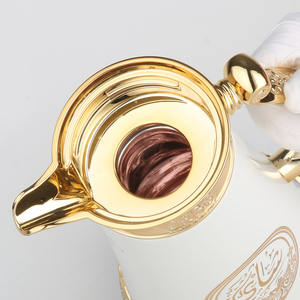 Bouteille en verre arabe LVC-1000 pour café avec <span class=keywords><strong>dessin</strong></span>, doublure en verre rose, thermos isolé sous vide - Product Image 4