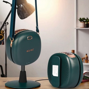 Ventilador Personal Mini Recargable por USB, Diseño de Correa para el Cuello, Manos Libres, Ventilador de Bolsillo Portátil de Plástico para Oficina, Exteriores y Hogar - Product Image 2