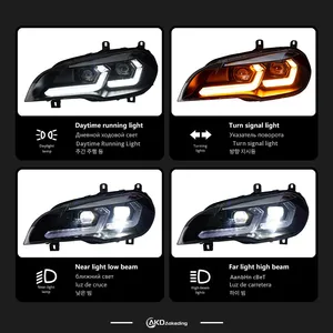 Suitable for <strong>BMW</strong> X5 LED Headlight Assembly New Modified Headlight with Turn signal Suitable for E70 LED Light Emitting Diode - Product Image 4