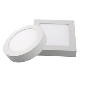 라운드 화이트 트림 조절 패널 냄비 빛 dimmable 라운드 recessed 은폐 패널 빛 led