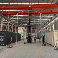 Abri dôme en tissu PVC à double treillis en acier pour extérieur, abri de toit pour conteneur maritime, tente de réception industrielle, bâtiment en tissu, abri agricole