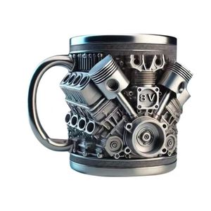 Mug en verre créatif à motif moteur mécanique, écologique, anti-fuite, 350 ml, haut de gamme, objet décoratif de niche, pour boissons, décoration maison et bureau - Product Image 3
