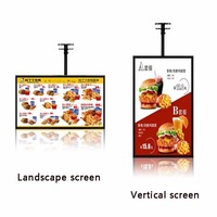 Afficheur de menu LED rectangulaire durable en aluminium pour la publicité dans les cafés, les salles à manger et les restaurants, avec support magnétique lumineux