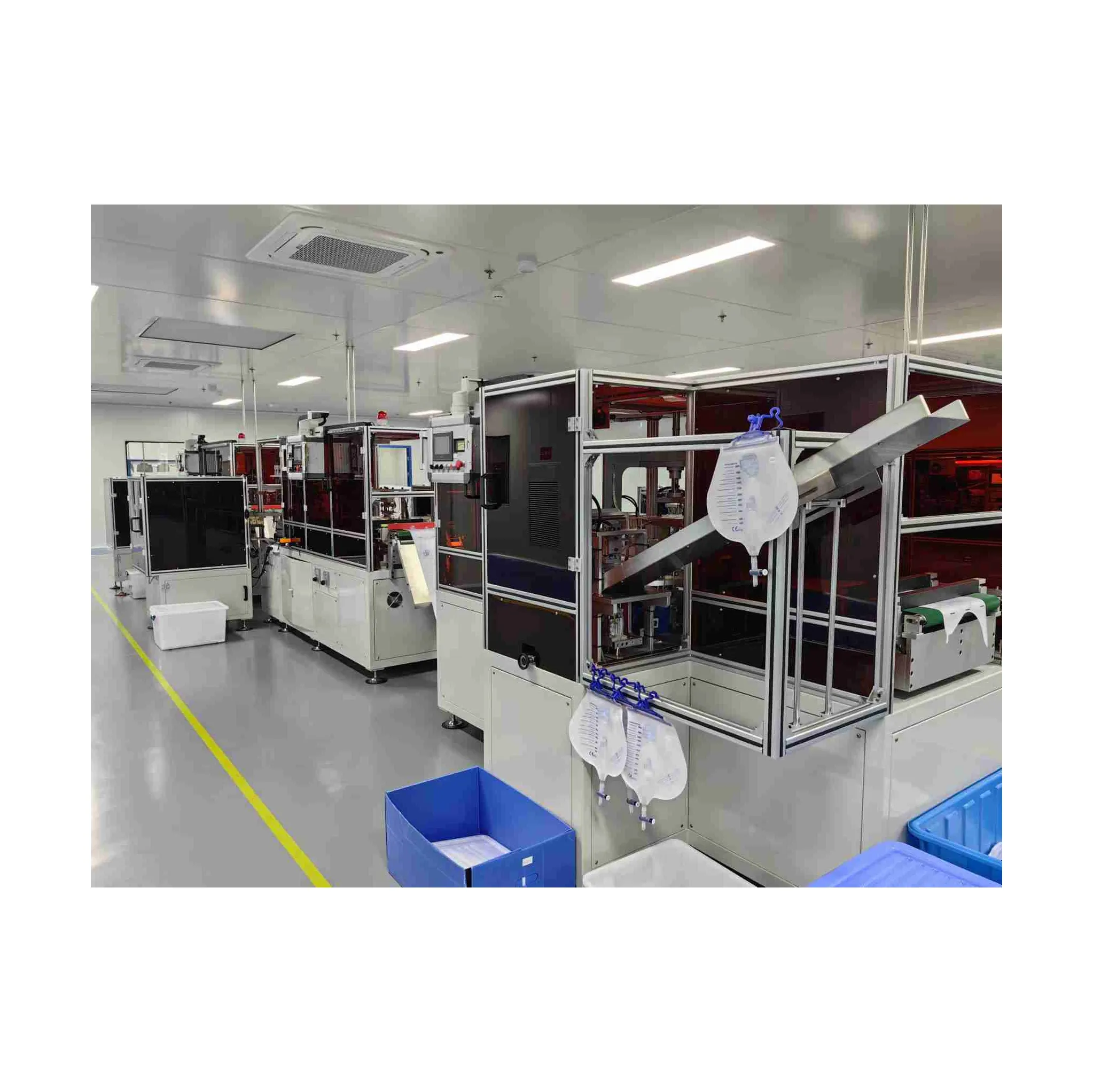 저렴한 중국산 터치 스크린 스마트 제어 설정 표준 주요 소변 측정기 가방 기계 제조업체