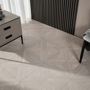 Parquet contrecollé AVANTIMORA CE en chêne brossé multicouche, qualité AB, étanche, durable, système T&G, 15 mm, motif hexagonal, style ferme - Product Image 2