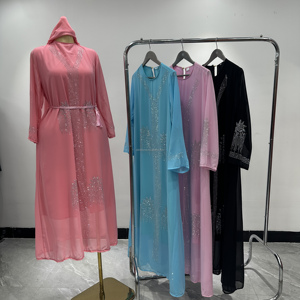 Abiti da donna all'ingrosso stile <span class=keywords><strong>palazzo</strong></span> con stampa, lacci, maniche a lanterna, gonne a pieghe, abiti retrò da ballo grandi da donna - Product Image 2