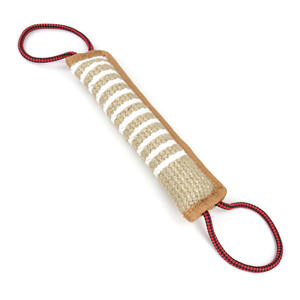 Professionale di alta qualità canna da morso di lino cane rimorchiatore giocattolo stile di iuta Pet addestramento giocattolo da masticare per il richiamo di formazione - Product Image 5