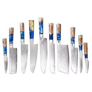 Couteaux Nakiri Kiritsuke pour la découpe de viande, le filetage et l'épluchage, ensemble de couteaux de cuisine en acier Damas pour chef - Product Image 2