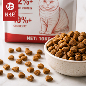 Nourriture pour chats N4P 42% de protéines de qualité supérieure, naturelle et complète, 10 kg, enrichie en <span class=keywords><strong>taurine</strong></span>, nutrition complète et équilibrée, <span class=keywords><strong>croquettes</strong></span> pour chats - Product Image 1