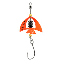 NOUVEAU MAJOR Leurre rotatif 5 pièces 4g 6cm en métal pour la pêche au bar, au brochet et en eau salée