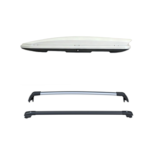 กล่องเก็บสัมภาระบนหลังคาแบบสปอร์ตสีขาว ความจุขนาดใหญ่ 680 ลิตร ผลิตจากวัสดุ ABS+<span class=keywords><strong>ASA</strong></span>+PC พร้อมแถบกันน้ำแบบแอโรไดนามิก โครงสร้างอะลูมิเนียมอัลลอย เปิดได้สองด้าน - Product Image 1