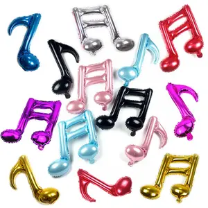 High quality inflatable Musical note foil balloon for concert party decoration