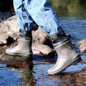 รองเท้าบูทยางพีวีซีสั่งทำขายส่งจากโรงงาน สำหรับคนงาน ล่าสัตว์ ตกปลา ทำฟาร์ม รองเท้ากันน้ำแบบสั่งทำ รองเท้าบูทกันฝน - Product Image 3