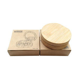 <span class=keywords><strong>Miroir</strong></span> <span class=keywords><strong>de</strong></span> maquillage rond en bambou écologique, vente en gros, OEM, logo personnalisé avec étui <span class=keywords><strong>de</strong></span> rangement pour voyage, cadeau - Product Image 6
