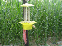 Lámpara Antimosquitos Seedafarm de Alta Frecuencia con Luz Negra LED y Energía Solar para Control de Plagas Agrícolas en Huertos y Estanques de Peces