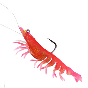 Attrezzatura da pesca all'ingrosso esca 9cm 12g branzino muschiato gambero luminoso in plastica morbida gamberetti da pesca in acqua salata - Product Image 2