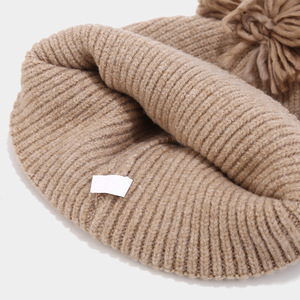 Newest Selling Custom Women's <strong>Winter</strong> Fashion 3pcs Set Thickened Knitted Woolen <strong>Cap</strong> Neck Scarf Warm Hat Glove Scarf Set - Product Image 5