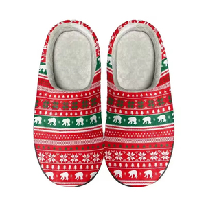 Zapatilla <span class=keywords><strong>de</strong></span> mujer acogedora Unisex personalizada con espuma viscoelástica estampado personalizado para dormitorio cómoda casa peluda para zapatillas - Product Image 6