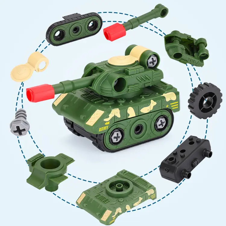 Fabriek Prijs <span class=keywords><strong>Militaire</strong></span> Model Kinderen Speelgoed Auto Afneembare Montage Spuitgieten Speelgoed