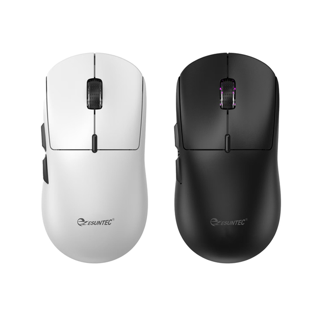 PAW3311 RGB Gaming Mouse 12000 DPI Adjustable Wired BT+2.4G+Type C Wireless Ergonomic Design 650 Mah Rechargeable Battery ROHS