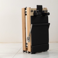 Machine de Pilates pliable en bois de chêne LUMINE, portable, réglable, durable, écologique, entraînement complet à domicile