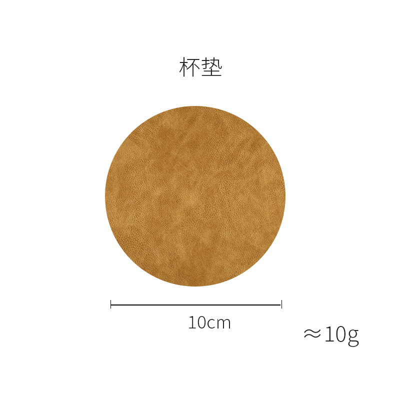 Sous-verre couleur curcuma (10 cm)