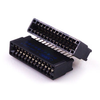 Conector de borde recto para tarjeta PCB de 2.54 mm de paso, 8, 10, 12, 14, 16, 20, 22, 24, 26, 30, 36, 44, 50, 60, 62, 64, 72, 80, 100, 120 pines, con punta de oro