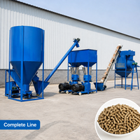 Ligne de production de granulés d'aliments pour animaux, usine de fabrication d'aliments pour animaux, machines de fabrication de granulés, fabricant chinois