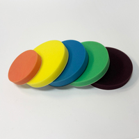 Tampon de polissage plat pour voiture de 7 pouces, tampon en mousse auto-agrippant pour polisseuse RO DA, detailing automobile