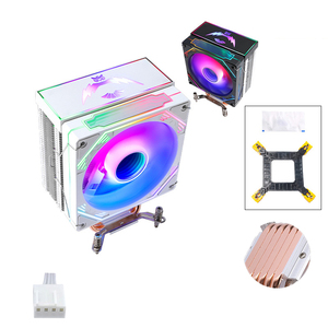Qiuzsilent sessiz RGB <span class=keywords><strong>CPU</strong></span> HAVA SOĞUTUCU için <span class=keywords><strong>Intel</strong></span> LGA 775-1700 6 bakır ısı boruları 120mm 4Pin PWM <span class=keywords><strong>Fan</strong></span> 160W 2323db evrensel braket - Product Image 1