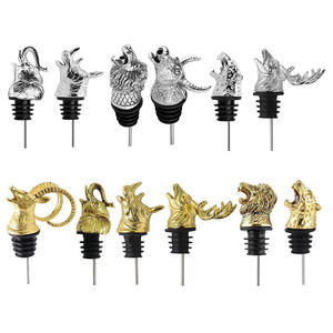 Tête de <span class=keywords><strong>cerf</strong></span> Aérateur de vin Verseur Bouteille Verseur Bec pour <span class=keywords><strong>Alcool</strong></span> Spiritueux Whisky - Product Image 6