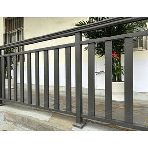 Современный гладкий черный алюминиевый забор для уличной безопасности для жилых и квартирных проектов - Product Image 4