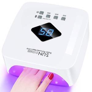 Lámpara de Uñas <span class=keywords><strong>UV</strong></span> LED Profesional Recargable Inalámbrica de 120W, Nueva Llegada 2026, con Sensor Automático, <span class=keywords><strong>para</strong></span> Secado de Esmalte en Gel, Uso en Salón y Hogar, SUN S10 - Product Image 1