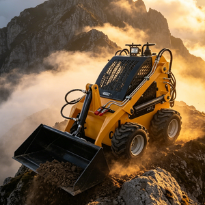 450 Mini Skid Steer <b>Track</b> with Cost-efficient Hydraulic Vibratory Road Roller Attachments Front End - Product Image 2