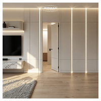 Porte intérieure standard EU pour salon, blanc cassé, à fermeture douce, sans joint, design moderne, pour usage résidentiel