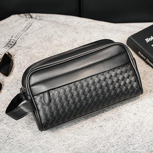 Borsa da Viaggio per <span class=keywords><strong>Cosmetici</strong></span> di Grande Capienza all'Ingrosso con Logo Personalizzato, Trousse di Lusso da <span class=keywords><strong>Uomo</strong></span> in Pelle PU per Trucchi con Maniglia - Product Image 2