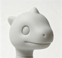 Modèle d'échantillon de jouet pour animaux de compagnie en forme de dinosaure de dessin animé imprimé en 3D sur mesure, service de prototypage rapide, fabrication de prototypes personnalisés