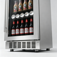 Mini Nevera para Bebidas de Uso Doméstico C-Household, Refrigerador Vertical para Exhibición de Cerveza de 85L