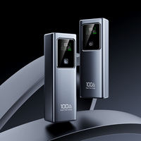 Batterie externe portable à affichage numérique et charge rapide, avec câble intégré, grande capacité, équipement d'alimentation mobile