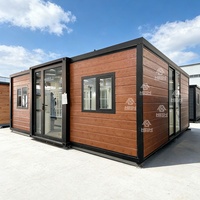 Maison préfabriquée pliable personnalisée de 40 pieds et 20 pieds, extensible, conteneur, maison préfabriquée, salle de bain, maison modulaire