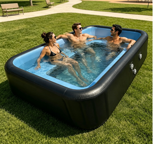 Piscina Inflable Rectangular de PVC para Adultos, Uso en Exteriores, Piscina Elevada - Product Image 1
