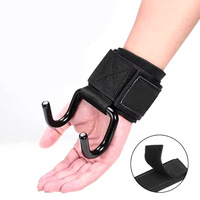 Correas de levantamiento de pesas para fitness, ganchos de entrenamiento de fuerza, gancho de potencia para dominadas en gimnasio, gancho de agarre para protectores de muñeca