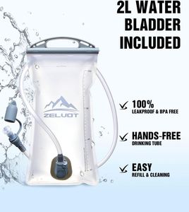 Chaleco de Hidratación para Correr al Aire Libre, 2L, con Bolsillo Ajustable en el Pecho, Reflectante y Ligero, para Maratón y Deportes de Trail - Product Image 5